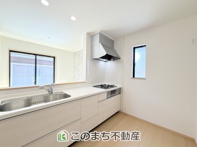 ハートフルタウン宇都宮市御幸ケ原町126番のキッチン|対面式キッチンからリビング全体が見渡せます♪