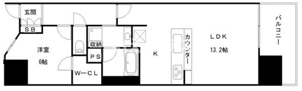 ワコーレシティ神戸三宮の間取り