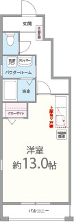 コゥジィーコートの間取り