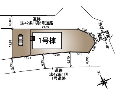 【区画図】 | CRADLE GARDEN加須市下高柳 第4　【平屋】新築住宅