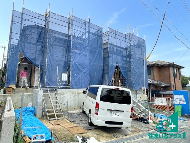 ■枚方市楠葉野田　第2期　新築一戸建ての外観|現在の進捗状況です！順調に作業進行中、完成が待ち遠しいです！詳細の間取り等、お気軽にお問い合わせください！