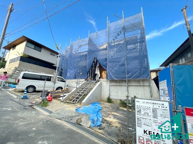 ■枚方市楠葉野田　第2期　新築一戸建ての外観|現在建築中！落ち着いた街並みで新生活を始めることが出来そう！周辺の物件も併せてご紹介させて頂きます！