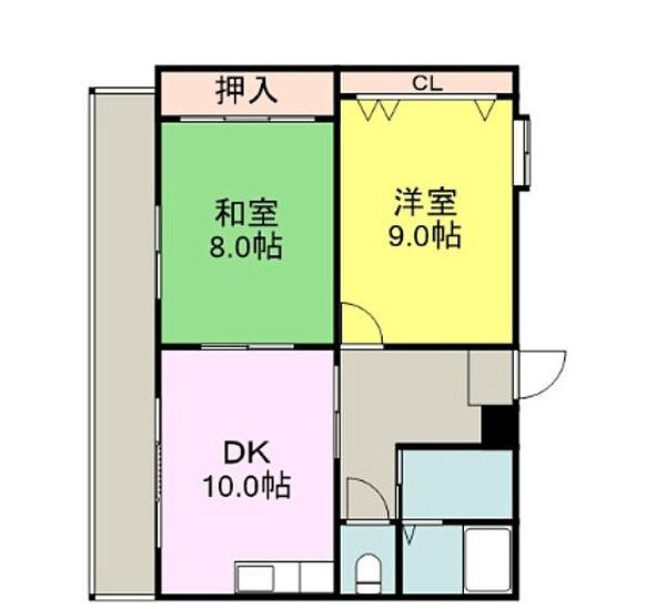 アーニスト野中の間取り