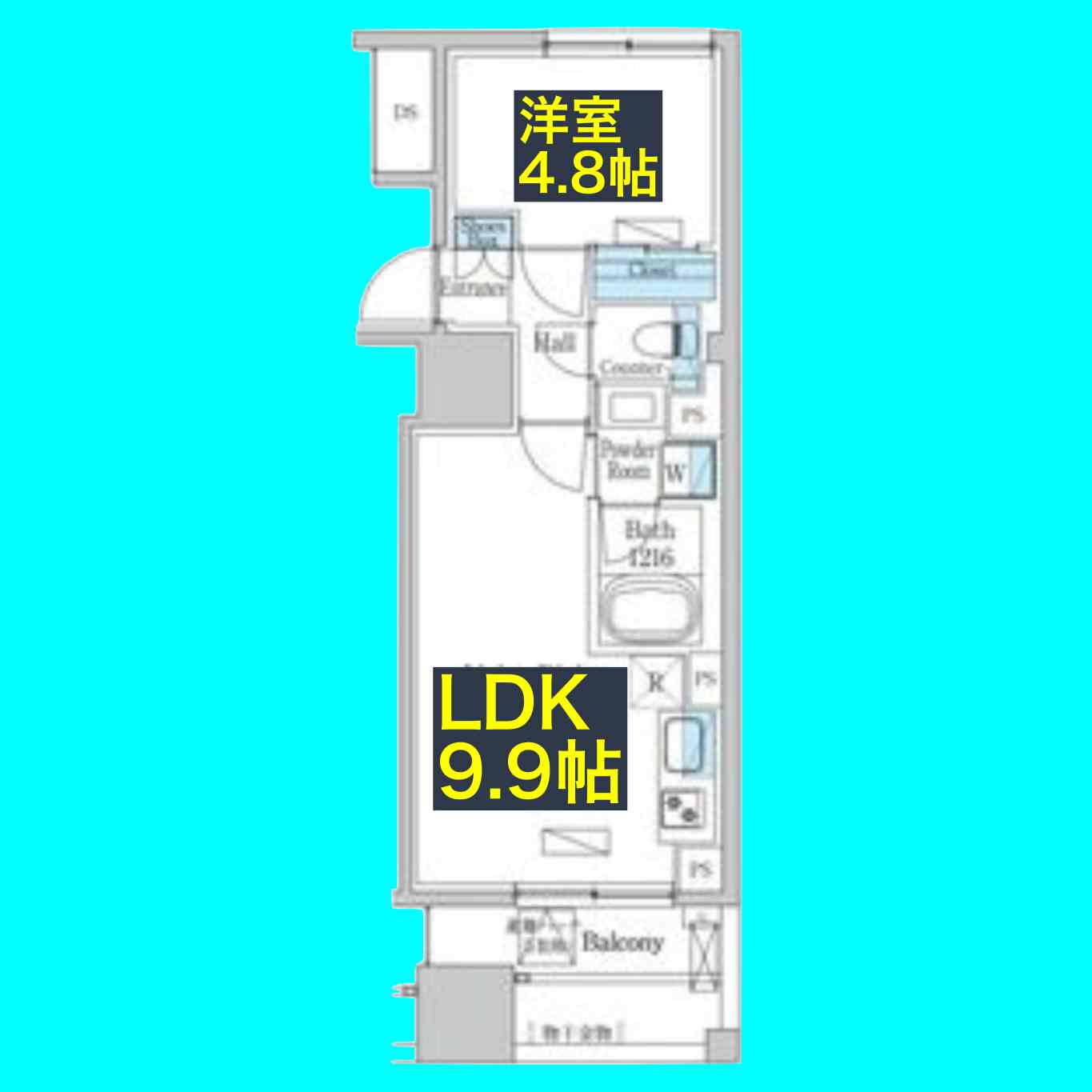 デュオフラッツ今池フレナの間取り