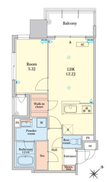 RJRプレシア大橋駅前　筑紫丘小学校区の間取り|RJRプレシア大橋駅前 