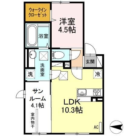 セキュレア須屋　E棟の間取り