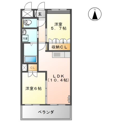 ベルグラースの間取り