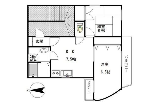ペガサス中村の間取り