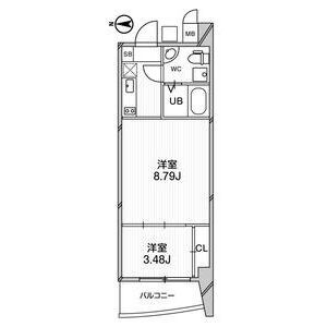 URBAN FLATS江坂の間取り