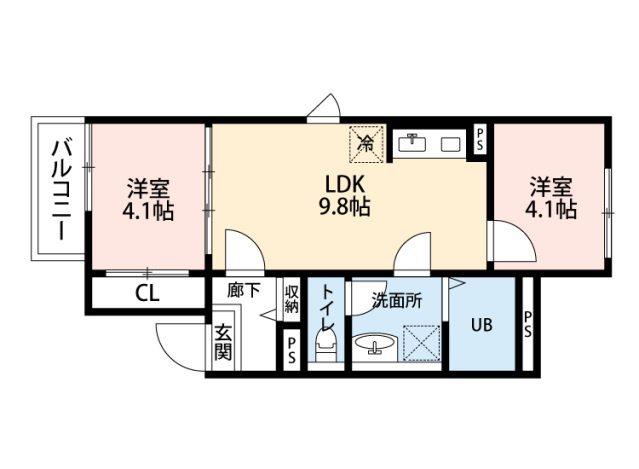 【間取り】 | エルモス野芥