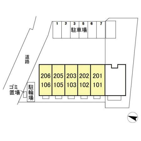 ステラコートⅡの区画図