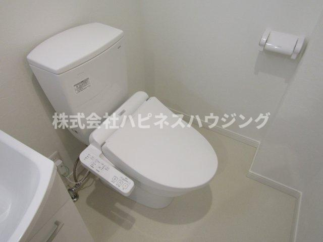 コンフォルト柏のトイレ|退去前につき、前回募集時のお写真です。