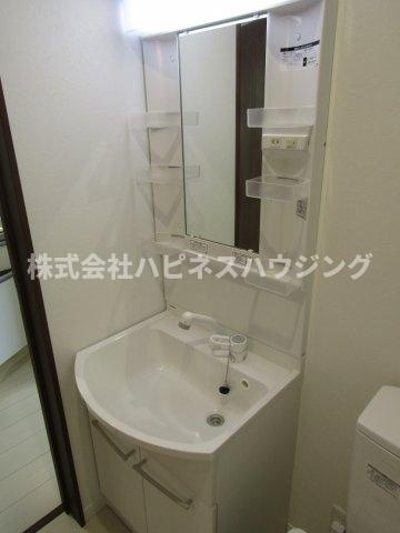 コンフォルト柏の独立洗面台|退去前につき、前回募集時のお写真です。