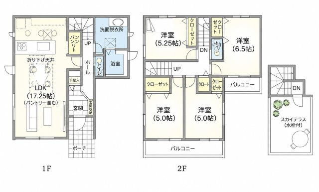 調布市佐須町3丁目 京王線 国領駅 新築戸建の間取り