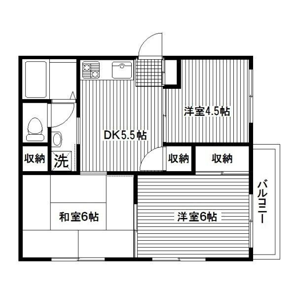 YKハイムの間取り