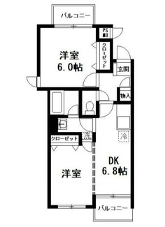 【間取り】 | サウスコート | 間取りです。
