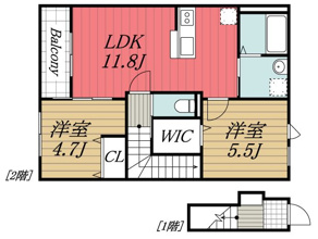 【間取り】 | チャコール　Ⅱ番館