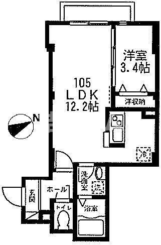 豊島区長崎３丁目の賃貸マンションの間取り