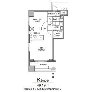 グラン・アベニュー栄の間取り