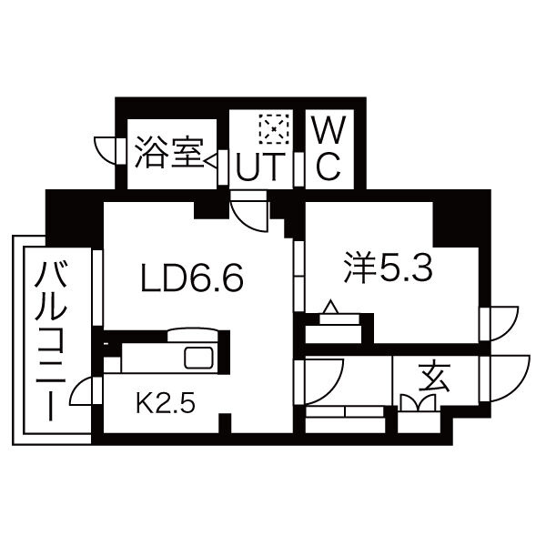 ヴィラエーデル名駅の間取り