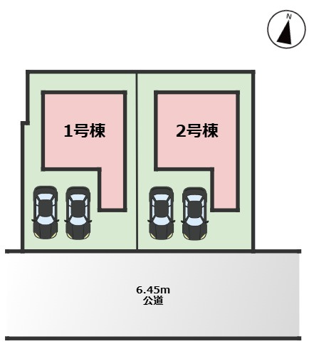 MIRASUMO名東区極楽3217②｜名古屋市の戸建ならホームアップの区画図