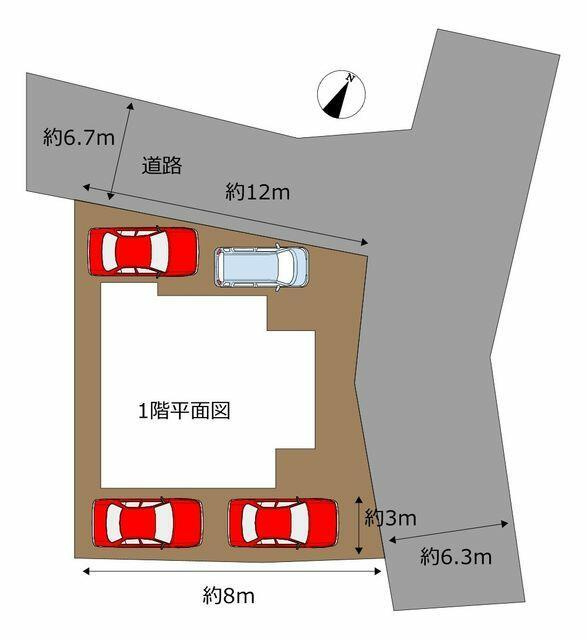 富士市前田の中古一戸建|【区画図】