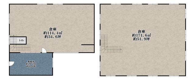 岡3丁目倉庫の間取り