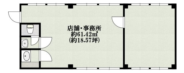 沢田ビル2階の間取り