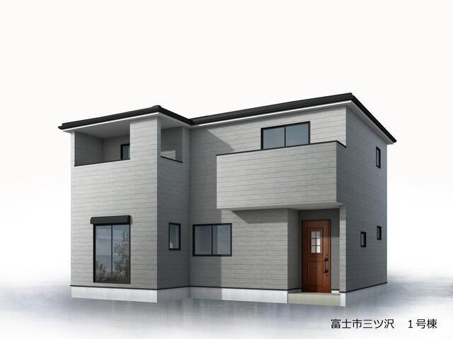 富士市三ツ沢の新築一戸建|完成予想図（外観）