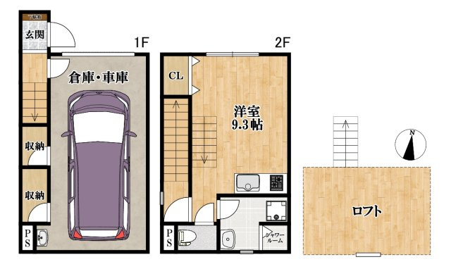 ネオガレ初芝の間取り