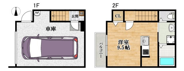 あんしん+VieM高見の里13-1033の間取り
