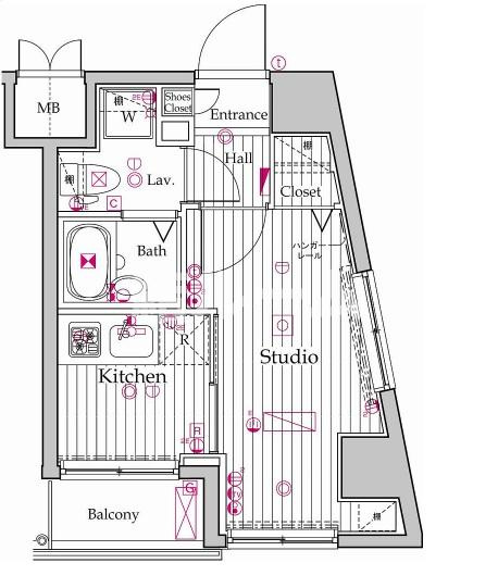 豊島区南大塚１丁目の賃貸マンションの間取り