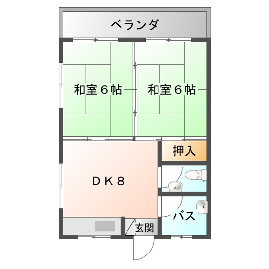 【間取り】 | コーポラス西崎