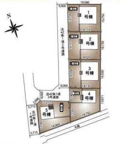 【区画図】 | CRADLE GARDEN加須市北下新井 第6　【平屋】新築住宅