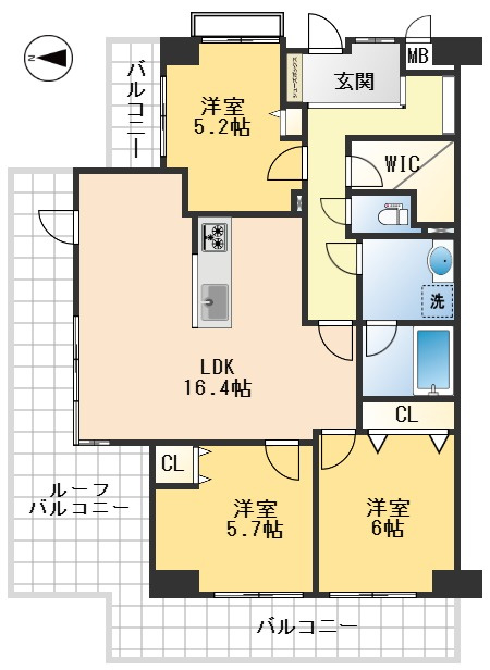 藤和ライブタウン東豊中の間取り