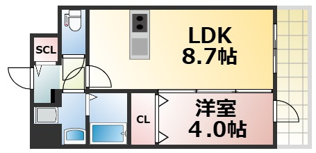 【間取り】 | プレリス北巽駅前ラバルス　仲介手数料無料