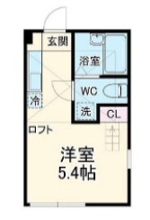 ハーミットクラブハウス弘明寺Ⅱの間取り