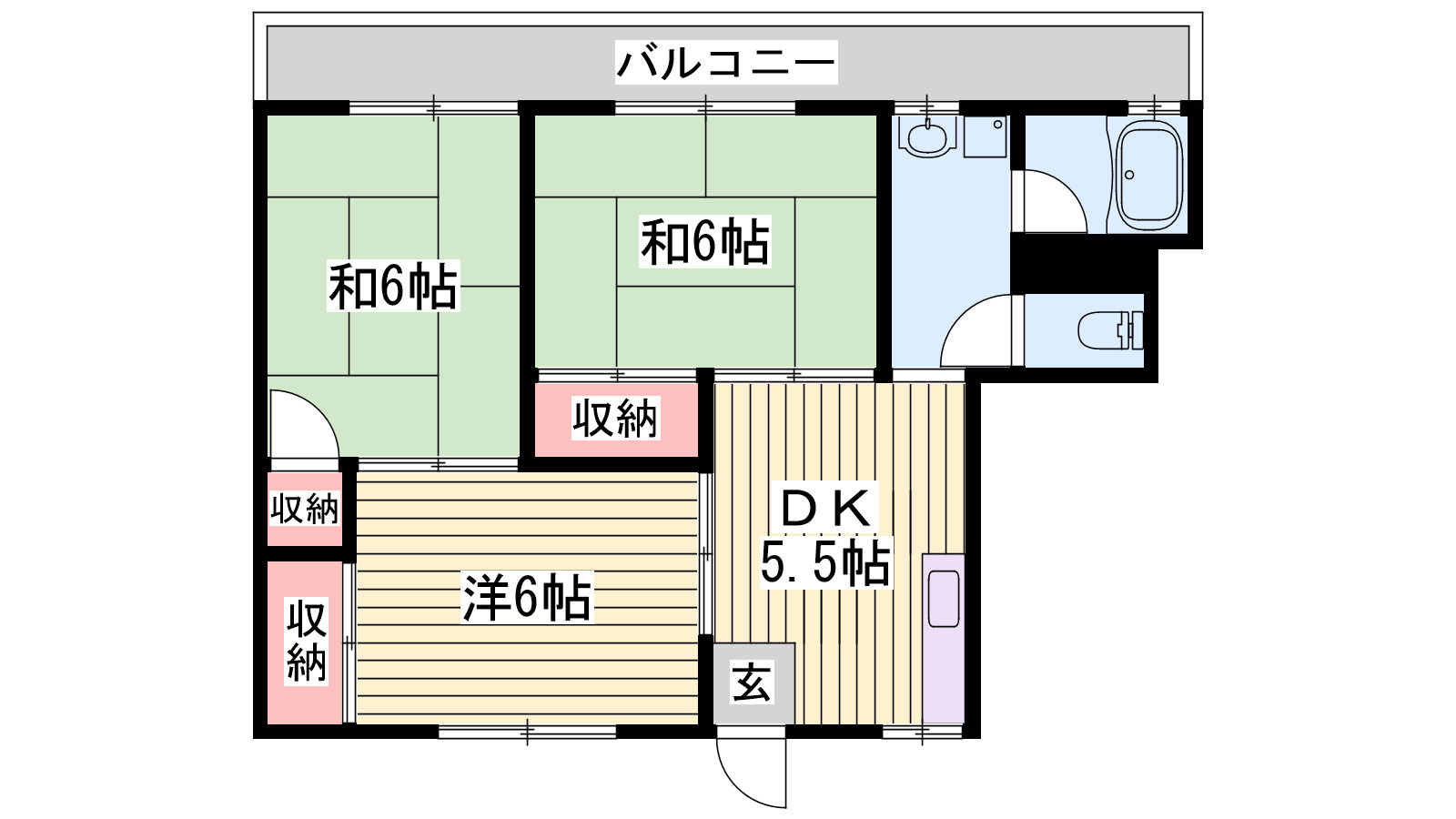 コーポ博の間取り
