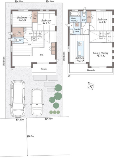 【間取り】 | 白岡市新白岡3丁目　中古戸建