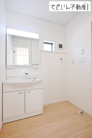 【独立洗面台】 | CRADLE GARDEN加須市北下新井 第6　【平屋】新築住宅 | ≪2号棟≫
現地(2026年9月撮影)