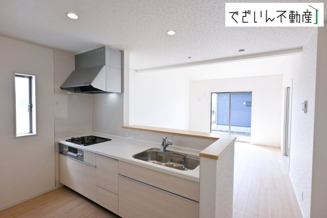 【キッチン】 | CRADLE GARDEN加須市北下新井 第6　【平屋】新築住宅 | ≪2号棟≫
現地(2026年9月撮影)