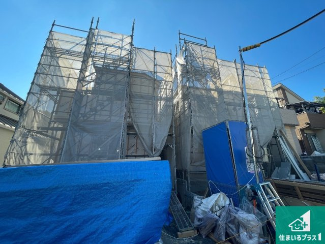■高槻市奥天神町　第1期　新築一戸建ての外観|現在の進捗状況です！順調に作業進行中、完成が待ち遠しいです！詳細の間取り等、お気軽にお問い合わせください！