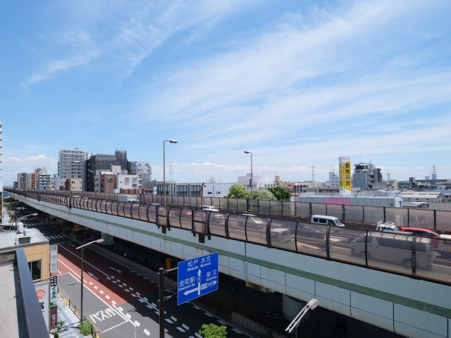 シャンノール金町の展望|シャンノール金町：南東向き角部屋につき陽当り良好！