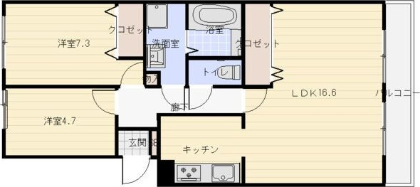 パーク・ノヴァ藤が丘南の間取り