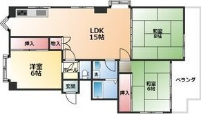 シーズンコート杁ヶ池Bの間取り