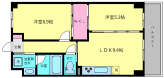 【間取り】 | パラファーレ玉造 | パラファーレ玉造　間取り