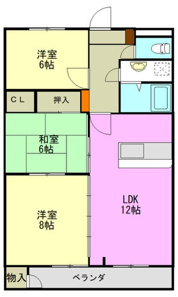 啓周マンションの間取り