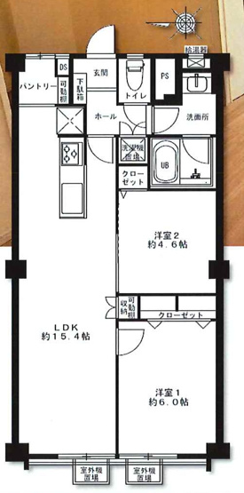 【間取り】 | 京橋第２コーポ