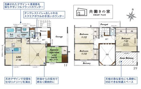【間取り】 | 厚木市戸室2丁目　新築分譲住宅　全2棟