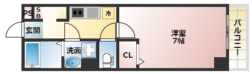 【間取り】 | グランパシフィック阪南町